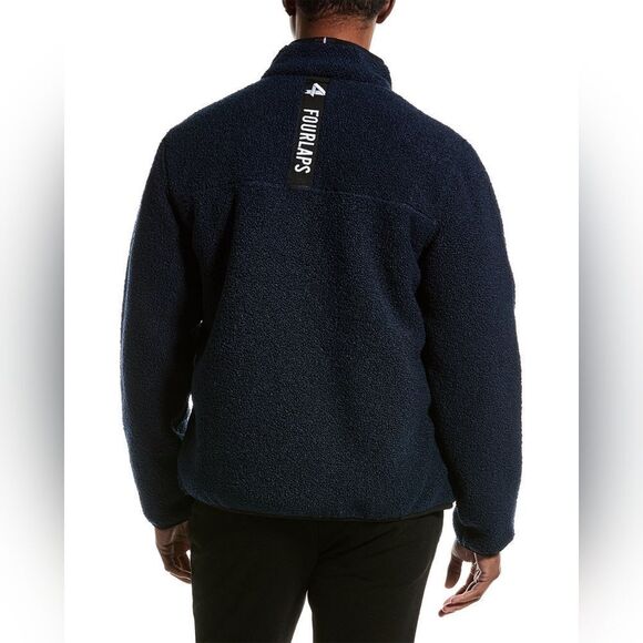 FOURLAPS Polar Quilted Sherpa Jacket Burgandy/Smoke - Picture 14 of 14